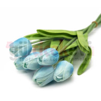 Islak Lale 8 Li Açık Mavi